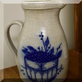 P05. Salmon Falls stoneware pitcher. 9” - $18